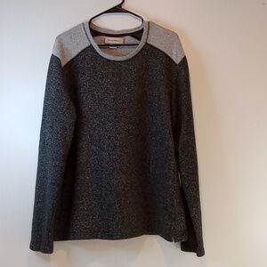 Tommy Bahama Long Sleeve Sweater Fleece Men's Sz XXL Light Grey/Dark Grey EUC!